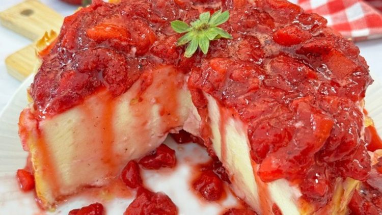gâteau fraises-ricotta sans farine