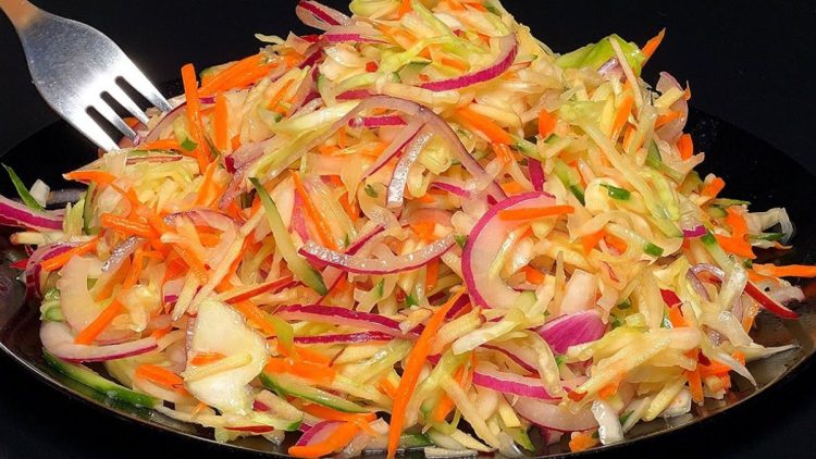 salade de carotte chou blanc et concombre