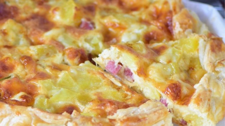 tarte pommes de terre jambon