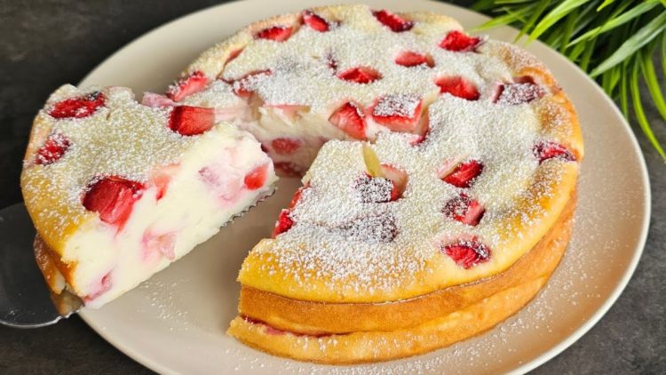 gâteau ricotta et fraises