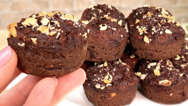 muffins aux lentilles corail, bananes et chocolat