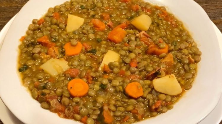 ragout de lentilles et pommes de terre