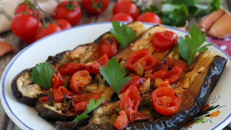 aubergines rôties à la poêle