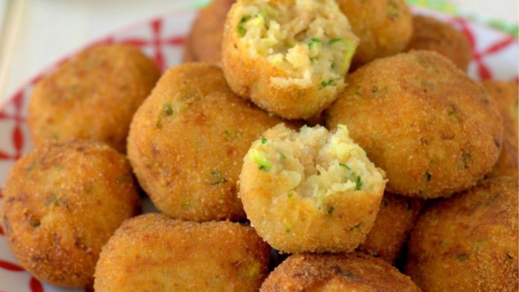 boulettes de pommes de terre et courgettes
