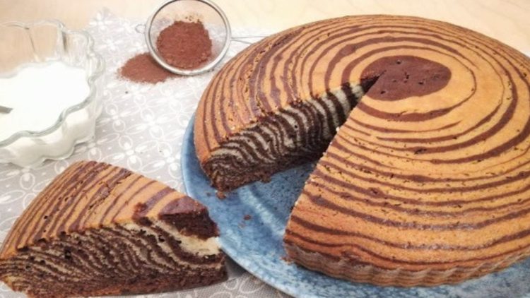 gâteau zébré au yaourt