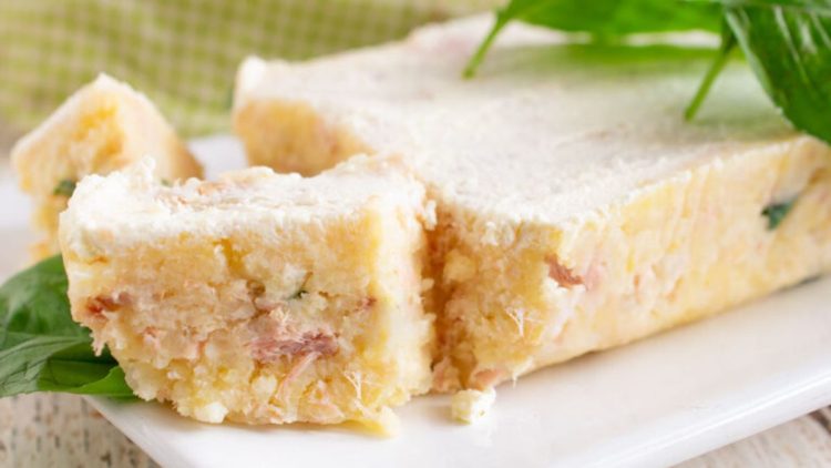 cake de pommes de terre au thon