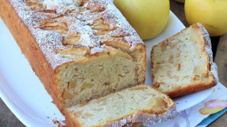 cake moelleux aux pommes fondantes
