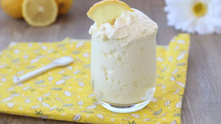 mousse glacée au citron