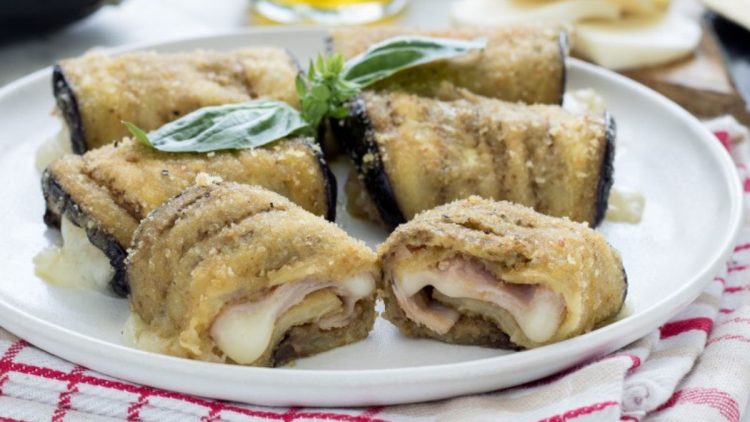 roulés d'aubergines