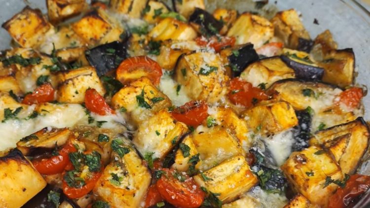 aubergines et tomates au four