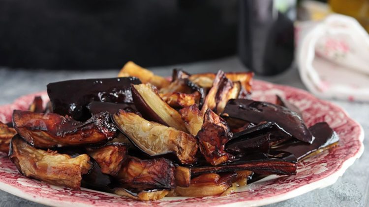 aubergines frites à la friteuse à air