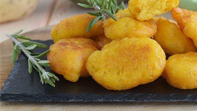 beignets de potiron et pommes de terre