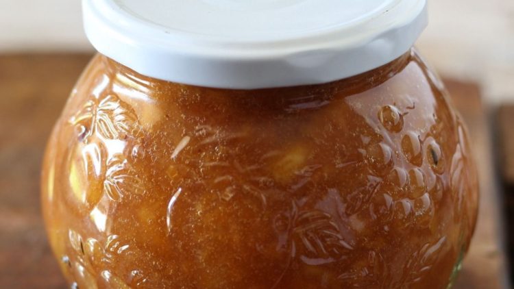 confiture de pêches à l’autocuiseur Instant Pot