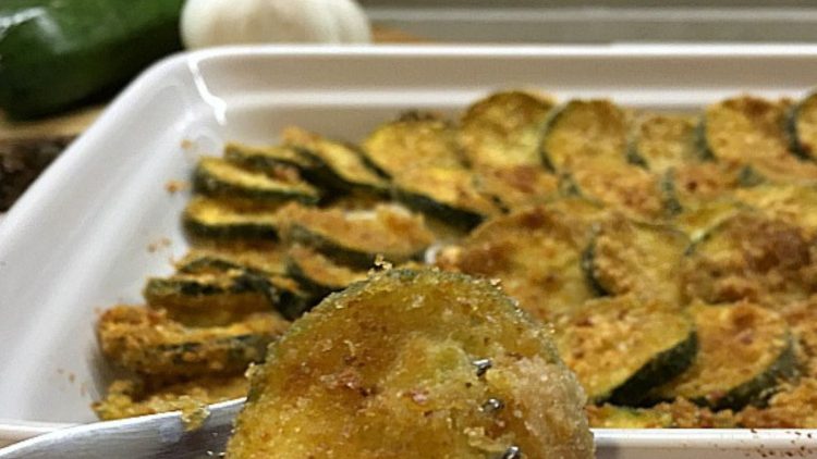 Courgettes croustillantes au four