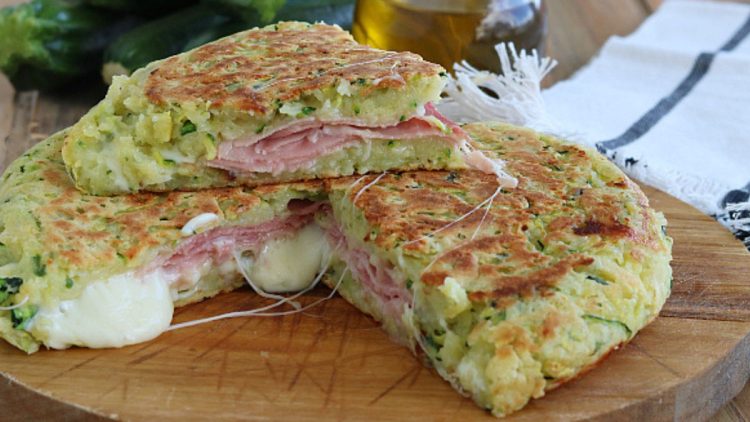 focaccia de courgettes farcie