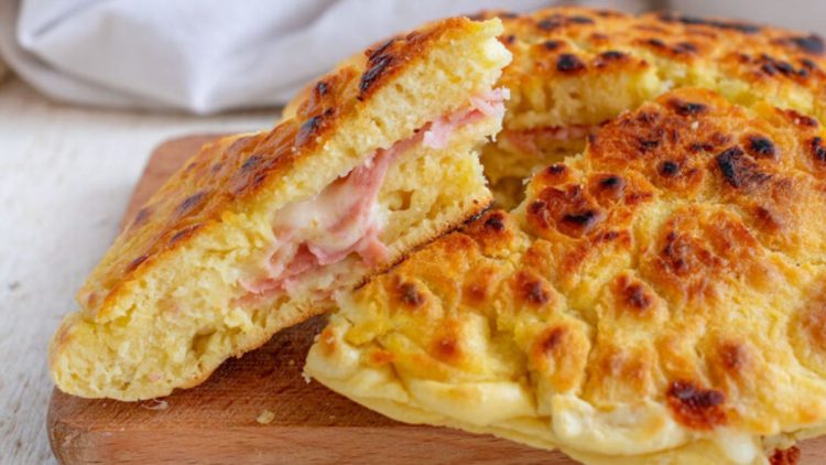 focaccia farcie rapide à la poêle
