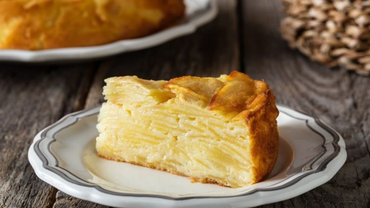 gâteau invisible aux pommes