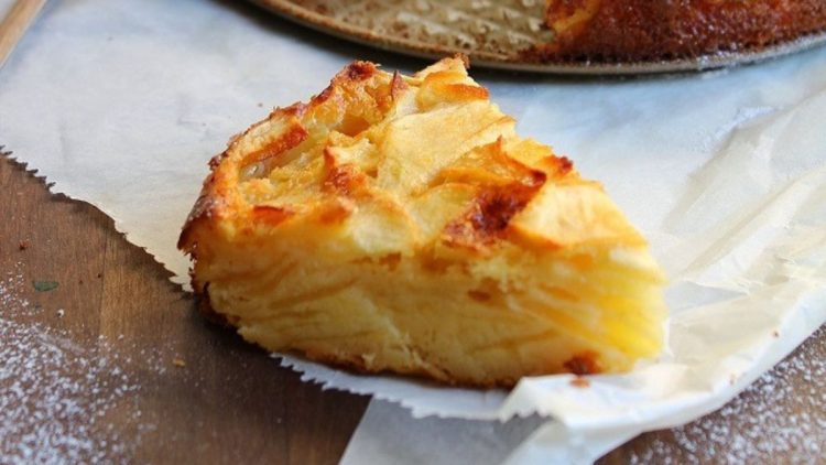gâteau invisible aux pommes sans beurre ni huile