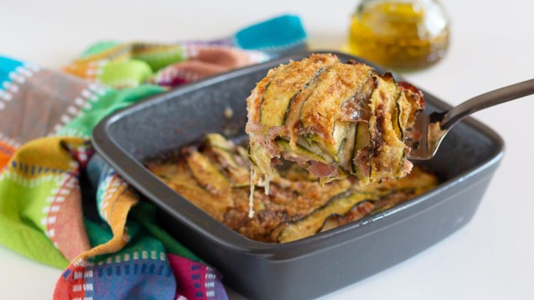 gratin de courgettes au jambon