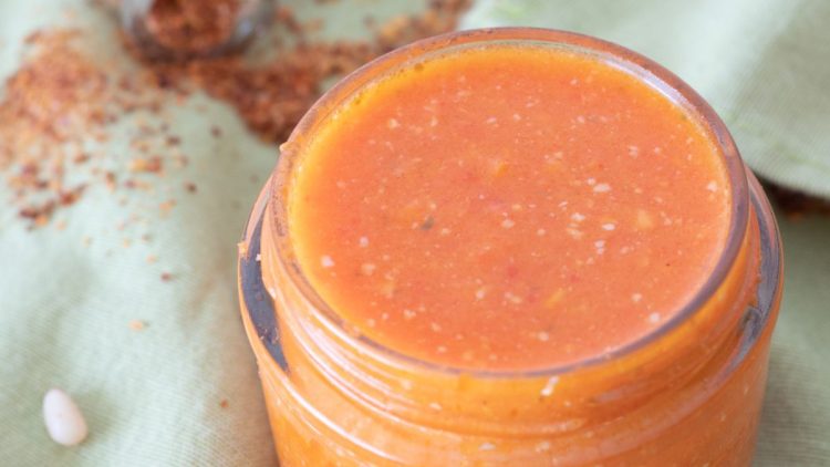 pesto de poivron rouge et amandes  