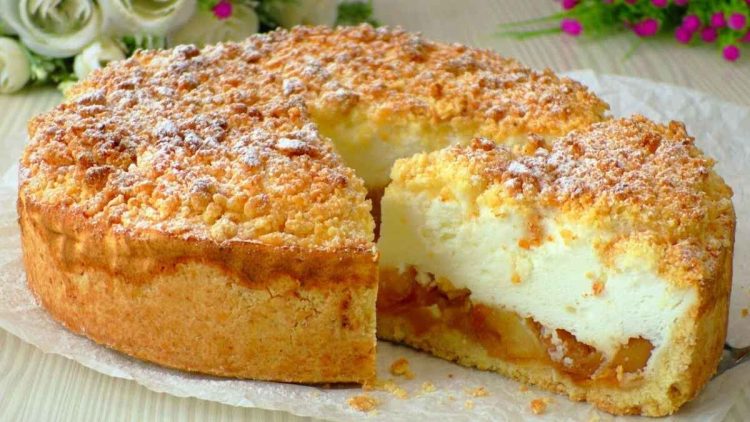 Tarte aux pommes à la crème soufflée