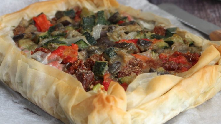 tarte filo aux légumes