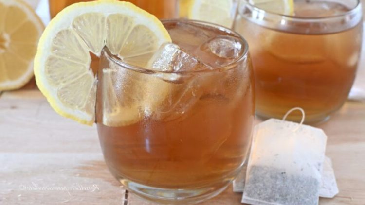 thé glacé au citron maison