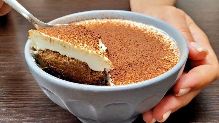 tiramisu aux flocons d’avoine et à la banane