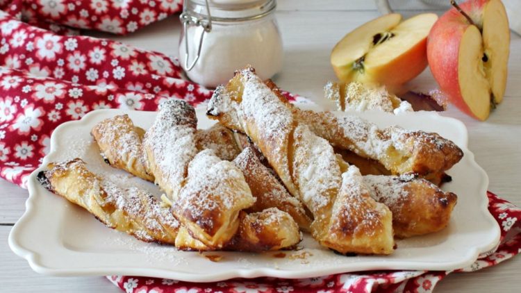 torsades feuilletées aux pommes