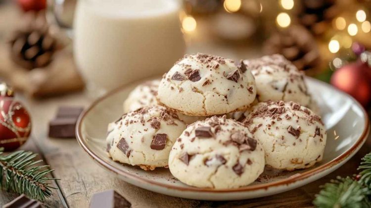 Cookies à la liqueur aux œufs et au chocolat noir