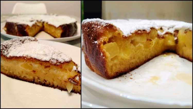 Gâteau aux pommes au cœur fondant