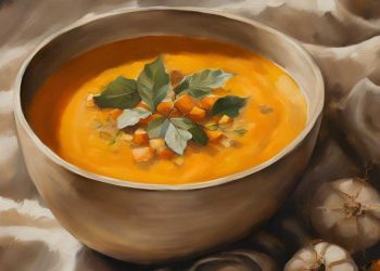 Soupe de courge butternut rôtie au lait de coco