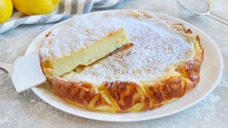 gâteau fondant à la ricotta et au citron