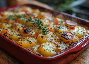gratin de pommes de terre aux légumes