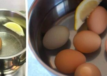 ajouter du jus de citron à l’eau de cuisson des œufs durs
