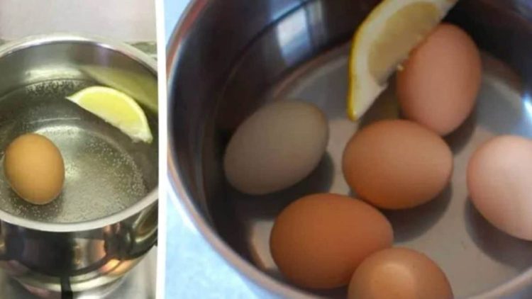 ajouter du jus de citron à l’eau de cuisson des œufs durs