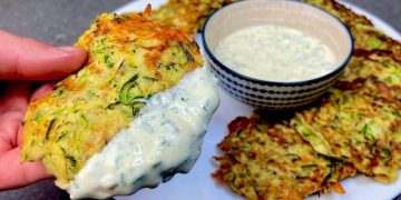 beignets de courgette à la poêle