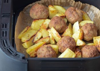 boulettes de viande et pommes de terre au Airfryer