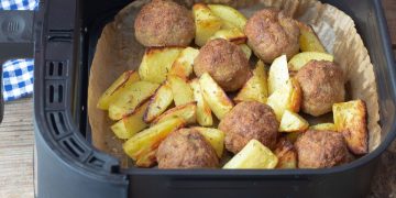 boulettes de viande et pommes de terre au Airfryer
