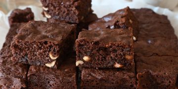 brownies sans farine et sans beurre