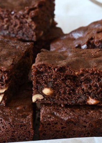 brownies sans farine et sans beurre