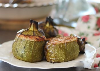 courgettes rondes farcies au thon