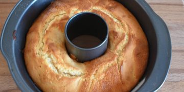 couronne moelleuse au yaourt et au citron