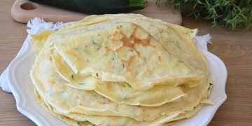 crêpes à la courgette