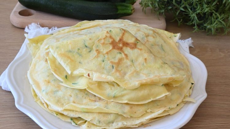 crêpes à la courgette