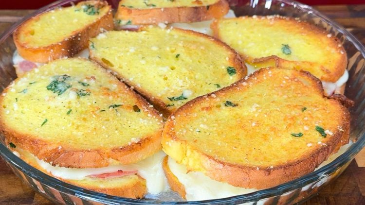 croque-monsieur au four sans béchamel