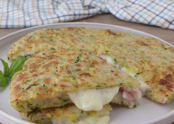 focaccia de courgettes à la poêle