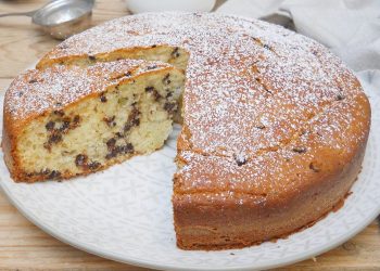 gâteau à la ricotta et aux pépites de chocolat