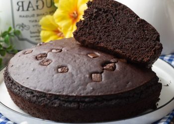 gâteau au chocolat sans œufs, sans beurre et sans huile
