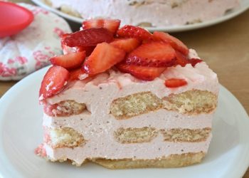 gâteau tiramisu aux fraises sans cuisson